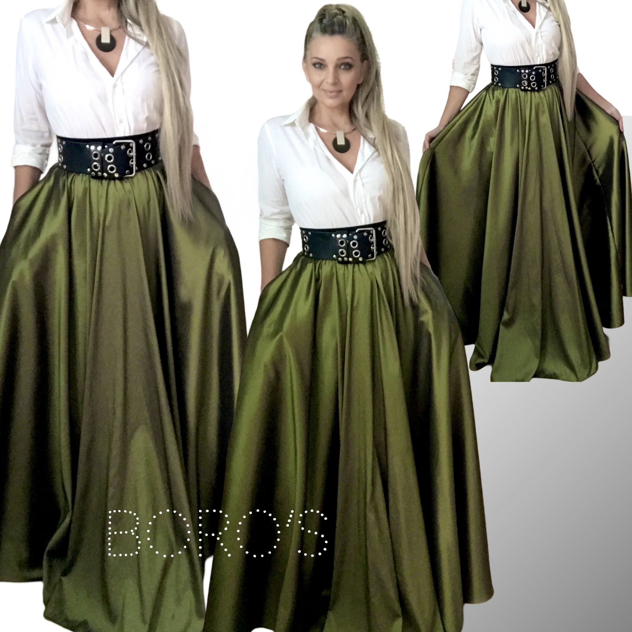 Dlouhá společesnká sukně BOROS SK-L-GR08